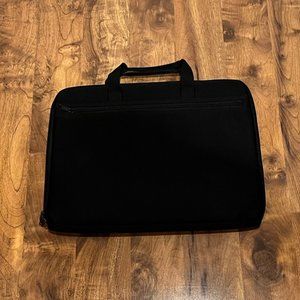 Black Laptop / Tablet Sleeve - Full Zipper with Handles